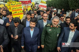 راهپیمایی مردم اهواز در محکومیت ترور حاج قاسم سلیمانی