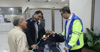 نجات جان یک شهروند با فداکاری آتشنشان اصفهانی در کوه صفه