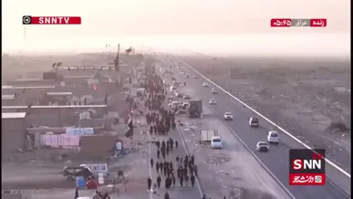 حرکت عاشقان و دلدادگان اباعبدالله الحسین(ع) به سوی کربلای معلی