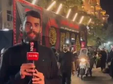 حضور موکب اهالی حِله عراق در مشهد مقدس / پذیرایی ۲۴ ساعته مواکب از زائران