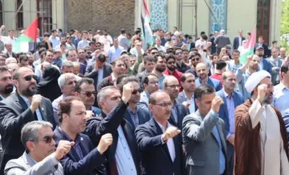 حمایت دانشجویان دانشگاه گیلان از جنبش&zwnj;های دانشجویی کشور&zwnj;های غربی + تصاویر