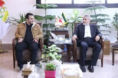 دیدار سهراب مرادی با رییس کمیته ملی المپیک