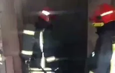حریق انبار در پارکینگ بازار الماس شرق مشهد