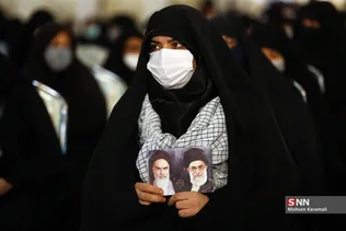 ارتباط تصویری مردم قم با رهبر معظم انقلاب اسلامی
