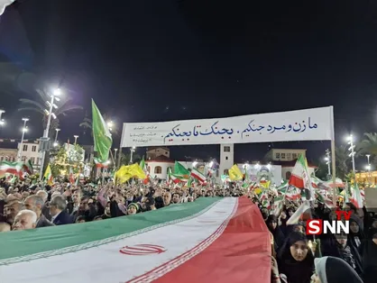 خط&zwnj; و نشان مردم رشت برای ترامپ یاوه&zwnj;گو؛ ما زن و مرد جنگیم بجنگ تا بجنگیم