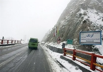 جاده هراز مسدود شد