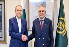 دیدار تخت‌روانچی با وزیر امور خارجه پاکستان در اسلام‌آباد