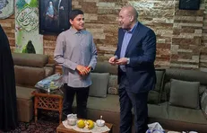 دیدار قالیباف با خانواده پدر صنعت موشک ایران