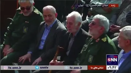 خانواده سردار شهید نیلفروشان در مراسم تشییع پیکر شهید راه مقاومت حاضر شدند