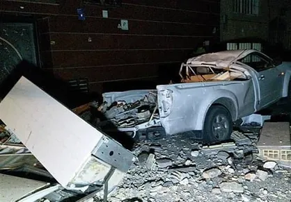 انفجار شدید در یک ساختمان مسکونی در شرق تهران+ عکس