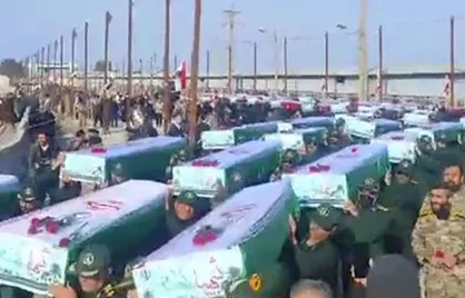 آئین استقبال از پیکر&zwnj;های مطهر ۴۱ شهید دوران دفاع مقدس در مرز شلمچه