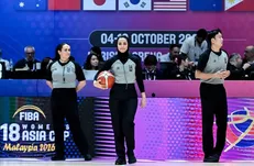 چهارمین قضاوت مهسا کارگری در بسکتبال کاپ آسیا زیر ۱۸ سال