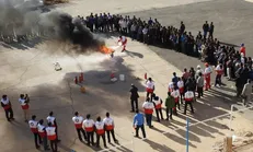 ۵۰۰ دانشجو با نهاد‌های مدیریت بحران در مانور زلزله دانشگاه سبزوار همکاری کردند