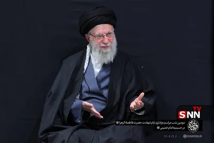حضور رهبر انقلاب در دومین شب مراسم عزاداری شهادت حضرت فاطمه(س)