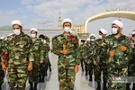 صبحگاه مشترک نیرو‌های مسلح در مسجد جمکران