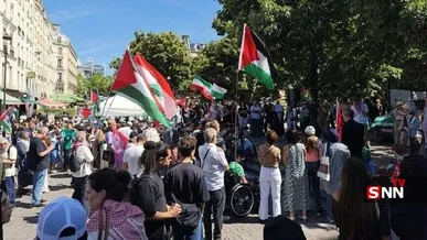 حامیان فلسطین در سوئد و فرانسه تظاهرات کردند
