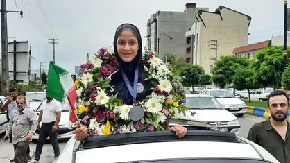 استقبال باشکوه آملی&zwnj;ها از دختر طلایی تکواندو نوجوانان جهان