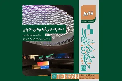 اسامی فیلم&zwnj;های تجربی بخش ملی چهل و دومین جشنواره بین&zwnj;المللی فیلم کوتاه تهران اعلام شد