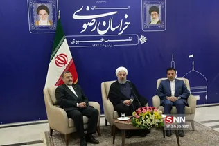نشست خبری رئیس جمهور در مشهد 