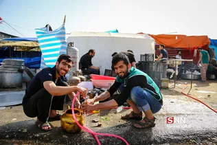 موکب دانشجویان دانشگاه صنعتی شریف در مرز مهران