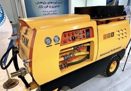 طراحی نمونه صنعتی پیکره و سیستم تعامل کاربر با دستگاه بتن&zwnj;پاش T ۲۶۷