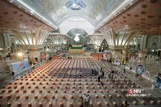 مرحله دوم رزمایش مومنانه در حرم امام خمینی (ره)