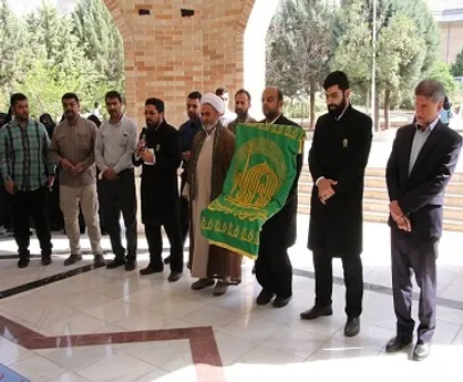 حضور خادمان حرم مطهر رضوی در دانشگاه رازی کرمانشاه