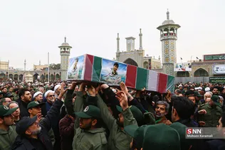 مراسم تشییع  پیکر 6 نفر از شهدای سانحه هوایی