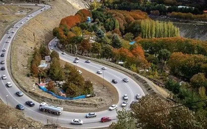 ترافیک سنگین در آزاد راه کرج-قزوین/ محورهای شمالی روان است