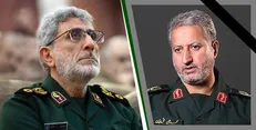 پیام سردار قاآنی برای سردار حق بین: شما در خیبر را شکستید