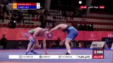 نماینده ایران حریف آمریکایی را زمین گیر کرد/ پایان طوفانی نخودی در آلبانی با مدال طلا