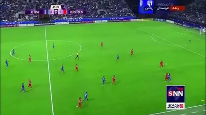 گل چهارم الهلال به پرسپولیس توسط سالم الدوساری در دقیقه ۴۵