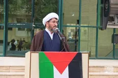 اجتماع دانشگاهیان دانشگاه زنجان در حمایت از مردم مظلوم غزه
