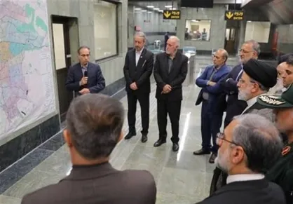 رئیسی ۴ ایستگاه مترو تهران در خطوط ۶ و ۷ را افتتاح کرد