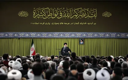 رهبرانقلاب: پیام ملت ایران در ۲۲ بهمن حمایت کامل از نظام جمهوری اسلامی بود / صدای مردم از همه صداها بلندتر بود