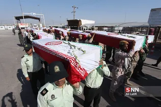 ورود پیکر مطهر ۴۴ شهید دوران دفاع مقدس