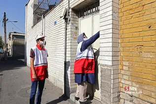 توزیع ماسک در محله هرندی