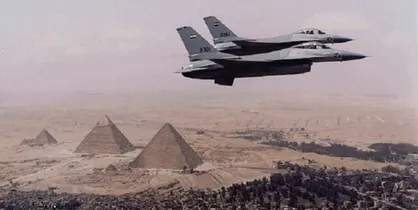 سقوط جنگنده مصری بر اثر نقص فنی