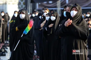 مراسم خیمه سوزان عاشورا در میدان امام حسین (ع)