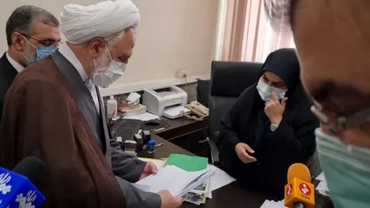 بازدید سرزده رئیس قوه قضائیه از دادگستری شهرستان قدس+ عکس