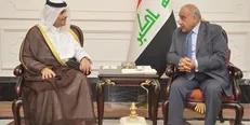 دیدار وزیر خارجه قطر با نخست‌وزیر، رئیس‌جمهور و رئیس پارلمان عراق