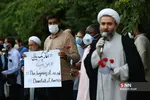 تجمع بر ضد تبعیض نژادی رژیم آمریکا