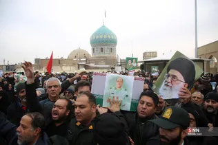  تشییع پیکر دو شهید مدافع امنیت در حمله اغتشاشگران 