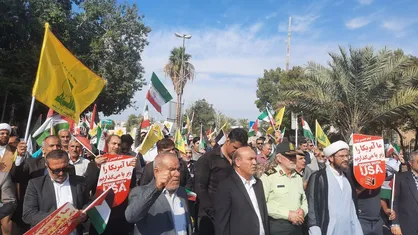 برگزاری راهپیمایی علیه جنایات رژیم صهیونیستی در تهران