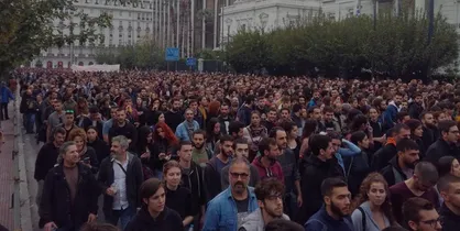هزاران یونانی مقابل سفارت آمریکا تظاهرات کردند