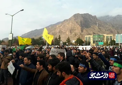 جامعه دانشگاهی دانشگاه رازی به منظور محکومیت فتنه&zwnj;انگیزی&zwnj;های اخیر تجمع کردند + عکس و فیلم