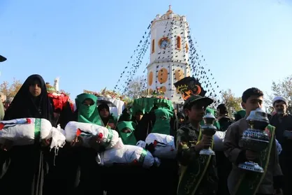 تشییع پیکر مطهر ۷ شهید خوشنام در مازندران+فیلم