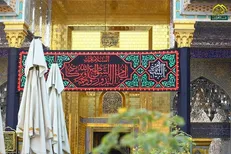 در سالروز وفات ام البنین (س) حرم امامین جوادین (ع) در کاظمین سیاه پوش شد