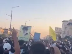 تظاهرات باشکوه اهالی کربلا در حمایت از ایرانیان