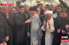 اقامه نماز بر پیکر مطهر شهیدان سلامی و شانه‌ئی در حرم حضرت عبدالعظیم (ع) + فیلم